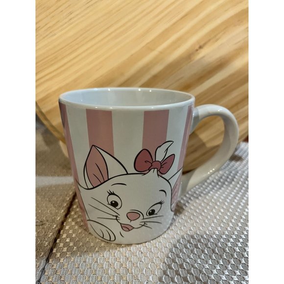 Disney Other - Aristocats Marie Pink and White Stripe Ceramic Mug